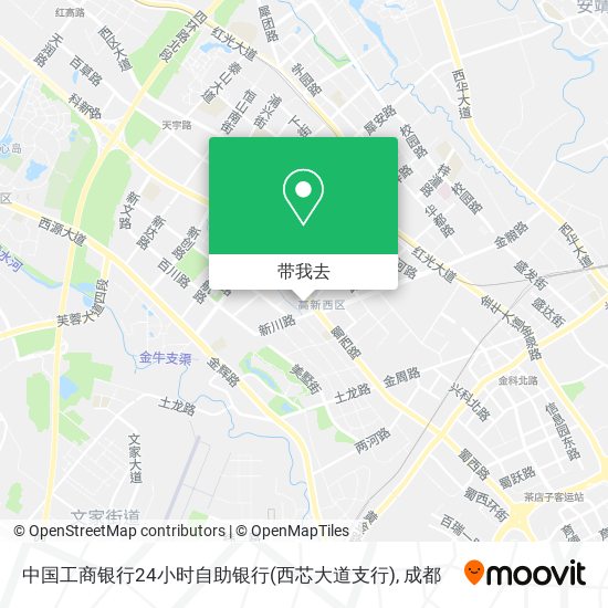 中国工商银行24小时自助银行(西芯大道支行)地图