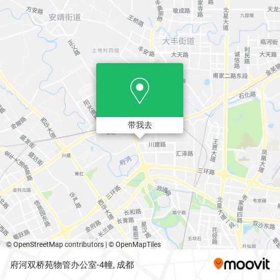 府河双桥苑物管办公室-4幢地图