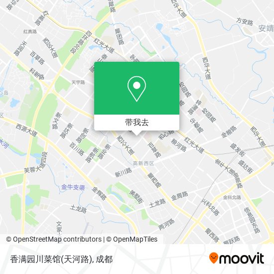 香满园川菜馆(天河路)地图