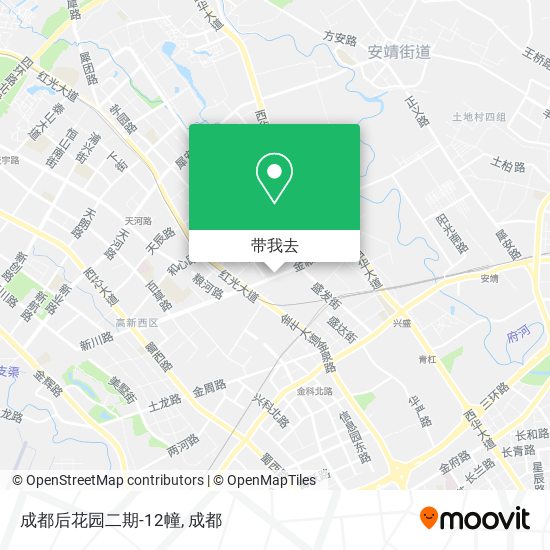 成都后花园二期-12幢地图
