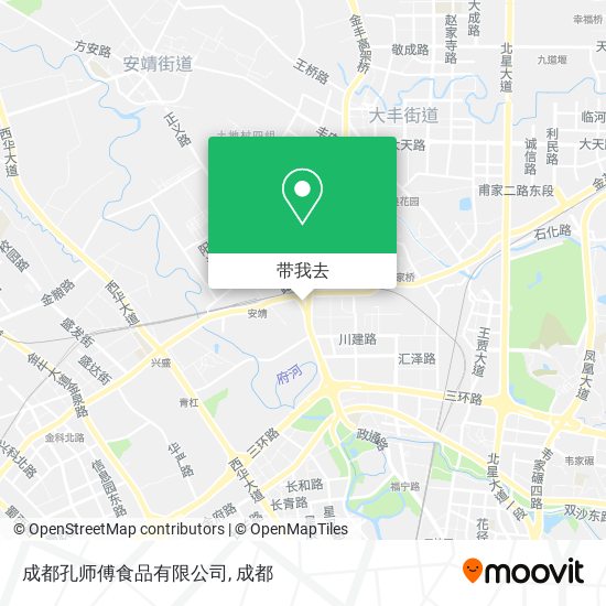 成都孔师傅食品有限公司地图