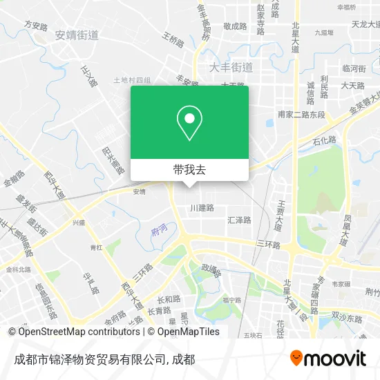 成都市锦泽物资贸易有限公司地图