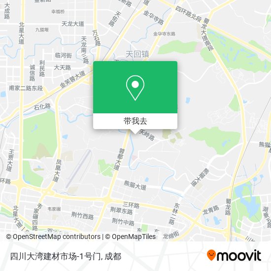 四川大湾建材市场-1号门地图