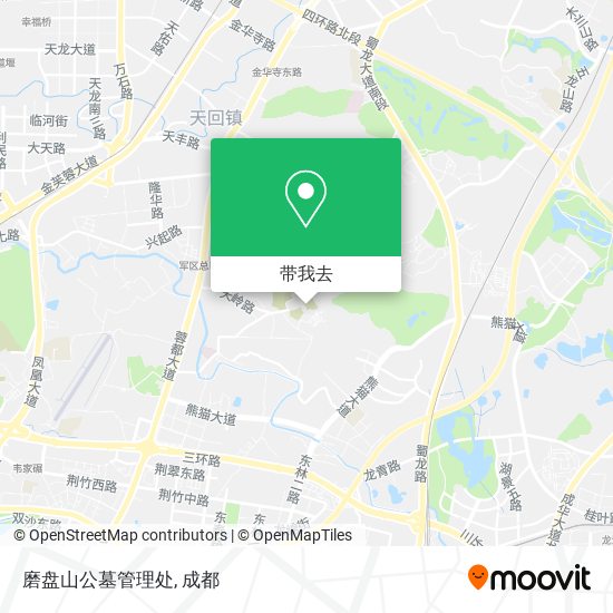 磨盘山公墓管理处地图