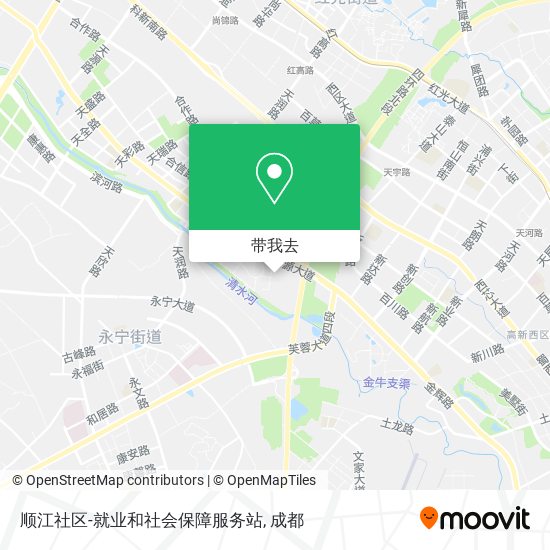 顺江社区-就业和社会保障服务站地图