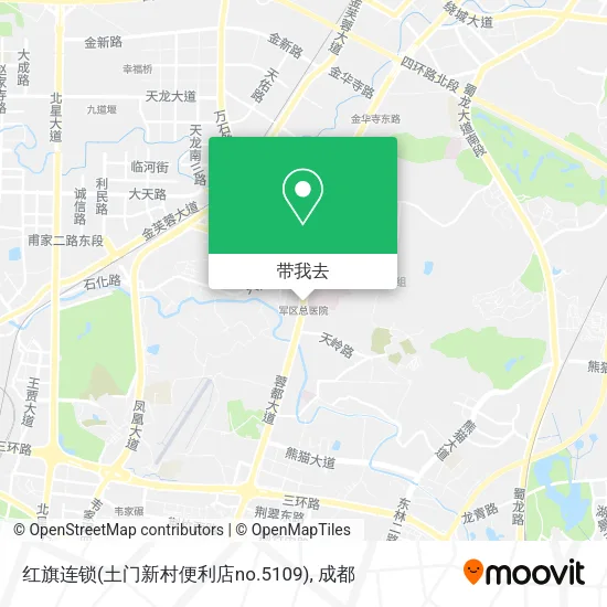 红旗连锁(土门新村便利店no.5109)地图