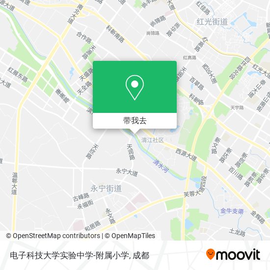 电子科技大学实验中学-附属小学地图