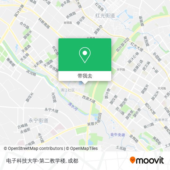电子科技大学-第二教学楼地图