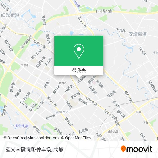 蓝光幸福满庭-停车场地图