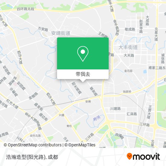 浩瀚造型(阳光路)地图