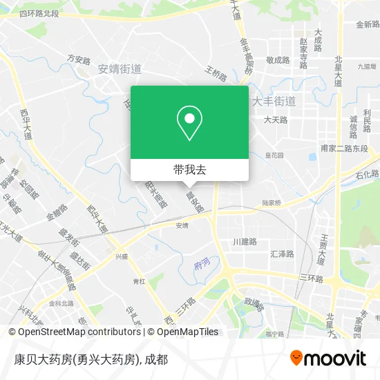 康贝大药房(勇兴大药房)地图