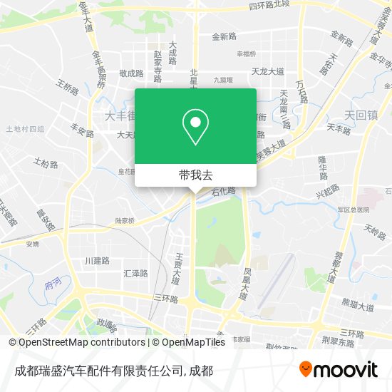 成都瑞盛汽车配件有限责任公司地图