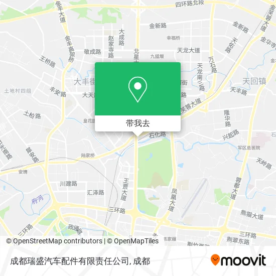 成都瑞盛汽车配件有限责任公司地图