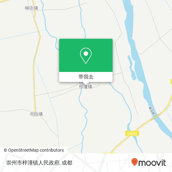 崇州市梓潼镇人民政府地图