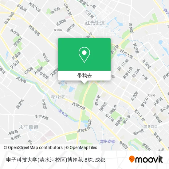 电子科技大学(清水河校区)博翰苑-8栋地图