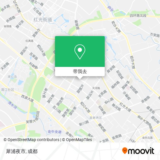 犀浦夜市地图
