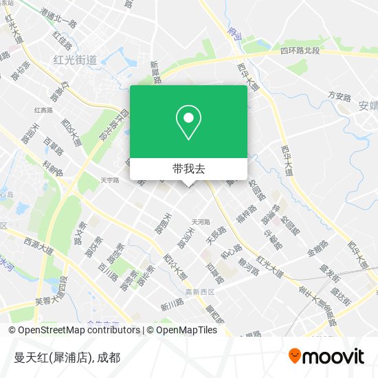 曼天红(犀浦店)地图