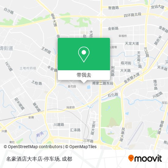名豪酒店大丰店-停车场地图