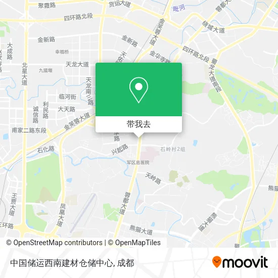 中国储运西南建材仓储中心地图