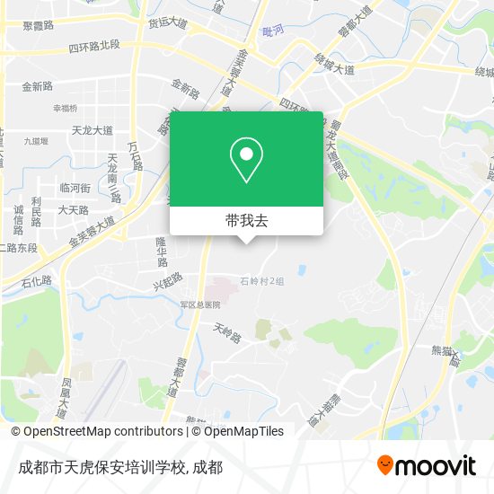 成都市天虎保安培训学校地图