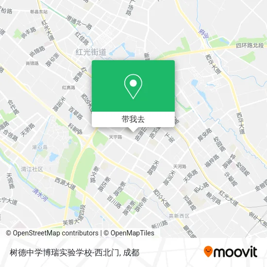 树德中学博瑞实验学校-西北门地图