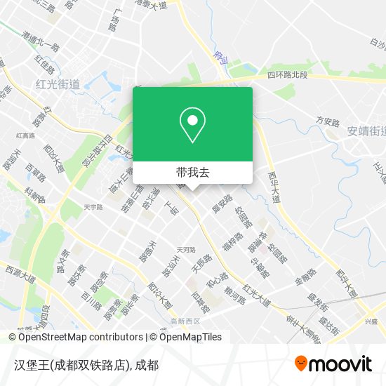 汉堡王(成都双铁路店)地图