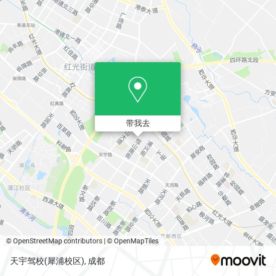 天宇驾校(犀浦校区)地图