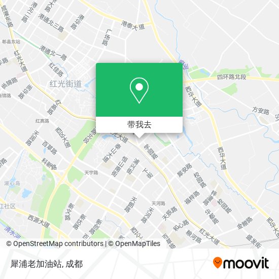 犀浦老加油站地图