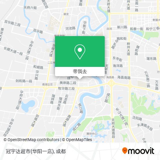 冠宇达超市(华阳一店)地图