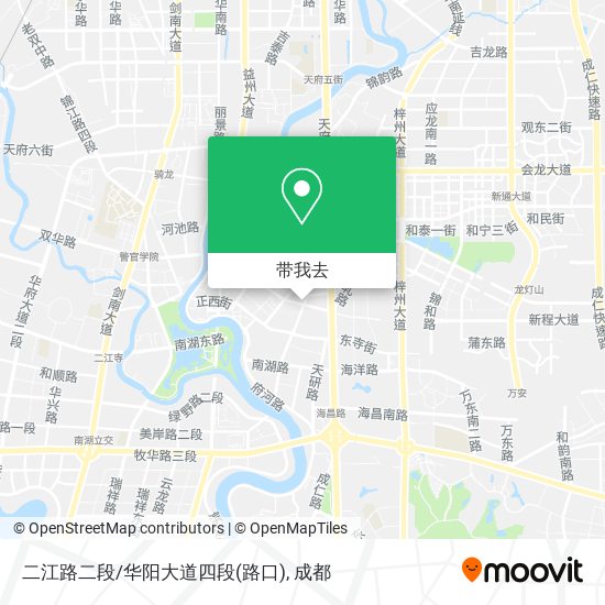 二江路二段/华阳大道四段(路口)地图