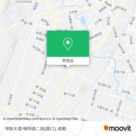 华阳大道/锦华路二段(路口)地图