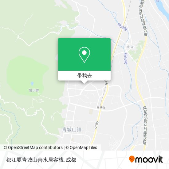 都江堰青城山善水居客栈地图