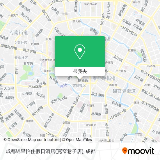 成都锦里怡住假日酒店(宽窄巷子店)地图