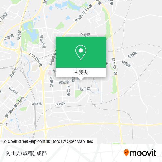 阿士力(成都)地图