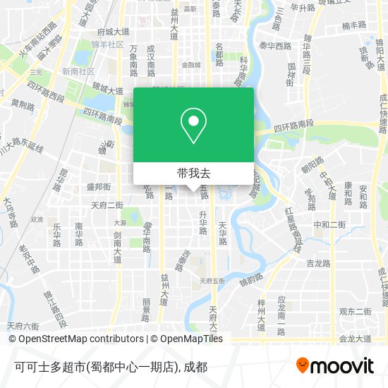 可可士多超市(蜀都中心一期店)地图