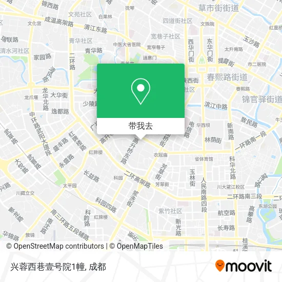 兴蓉西巷壹号院1幢地图