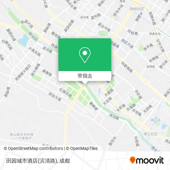 田园城市酒店(滨清路)地图