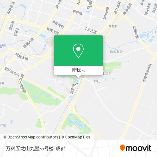 万科五龙山九墅-5号楼地图