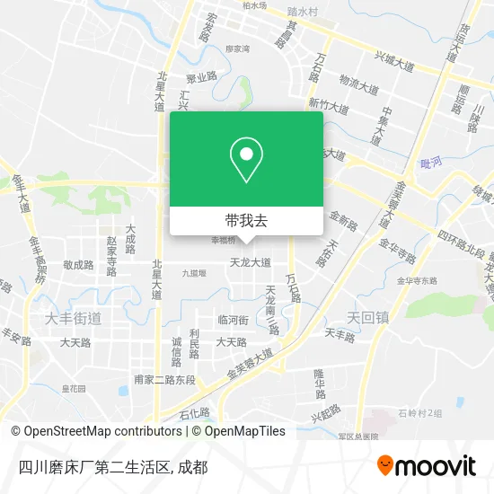 四川磨床厂第二生活区地图