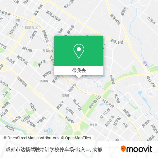 成都市达畅驾驶培训学校停车场-出入口地图