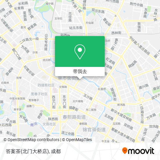 答案茶(北门大桥店)地图