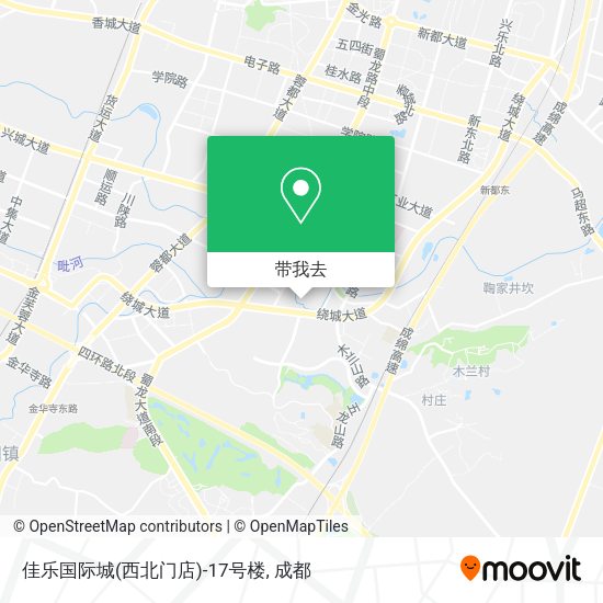 佳乐国际城(西北门店)-17号楼地图