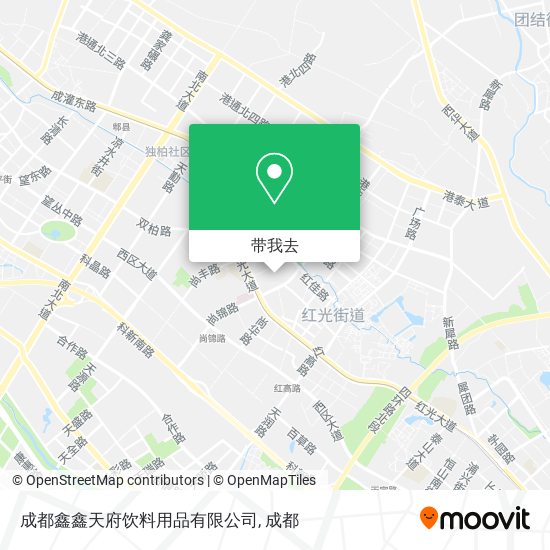 成都鑫鑫天府饮料用品有限公司地图