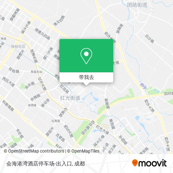 会海港湾酒店停车场-出入口地图