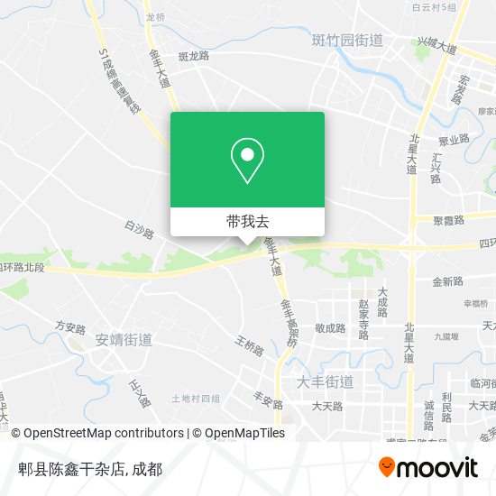 郫县陈鑫干杂店地图