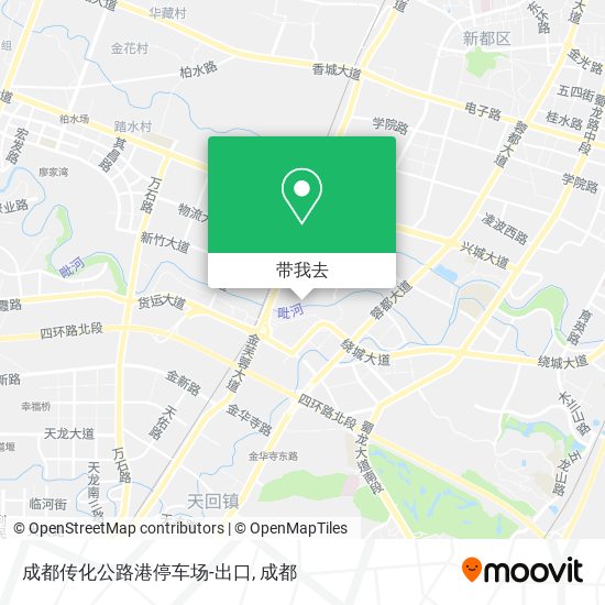 成都传化公路港停车场-出口地图