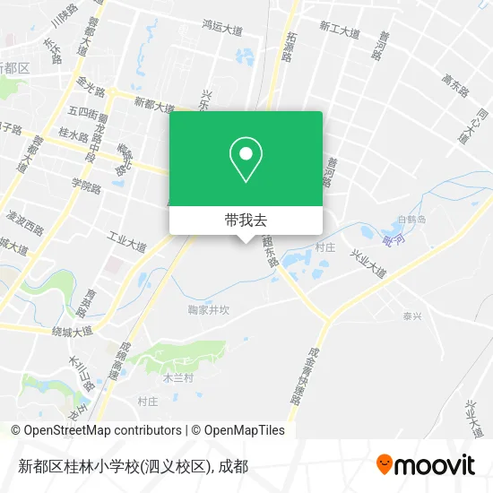 新都区桂林小学校(泗义校区)地图