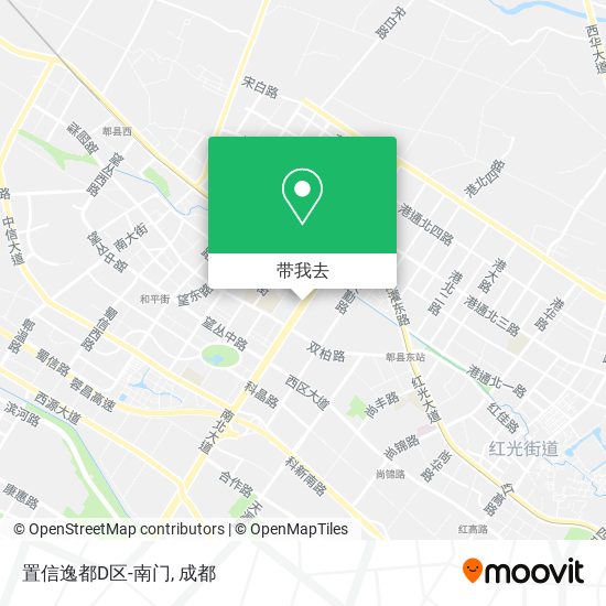 置信逸都D区-南门地图