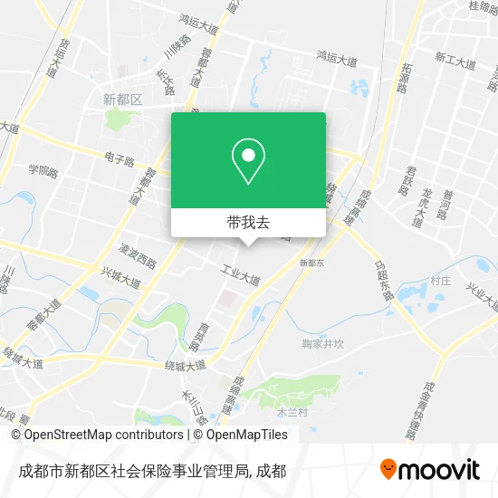 成都市新都区社会保险事业管理局地图
