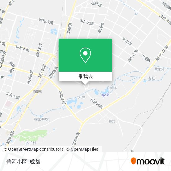 普河小区地图